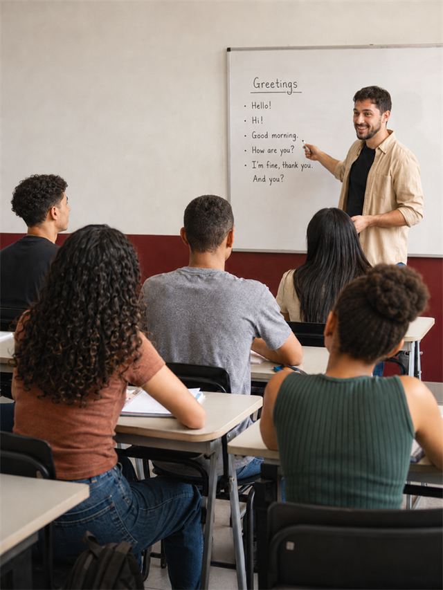 Aula de inglês